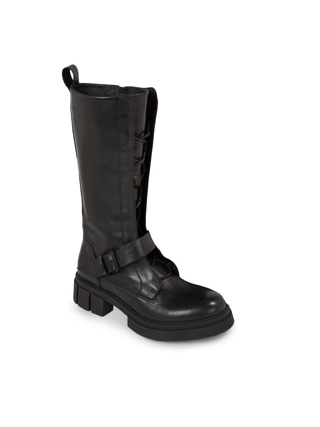 Tommy Hilfiger Botas altas Tommy Hilfiger Cool Monochromatic Bikerboot FW0FW07338 Negro
