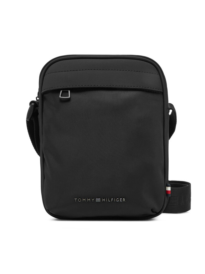 Tommy Hilfiger Τσαντάκι Tommy Hilfiger Th Repreve Mini Reporter AM0AM13185 Μαύρο
