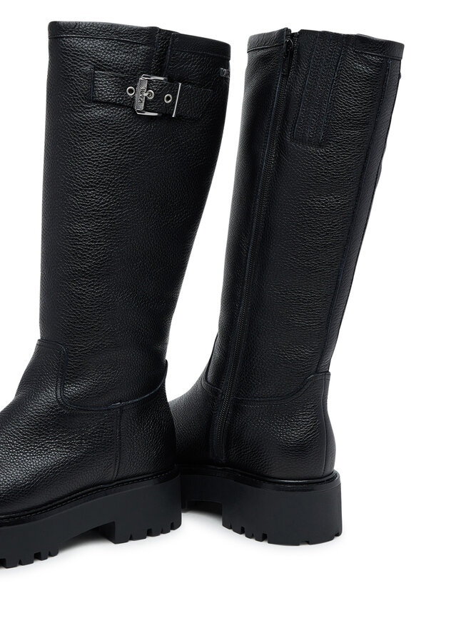 KARL LAGERFELD Kozaki KARL LAGERFELD Burly Biker KL43490W Czarny