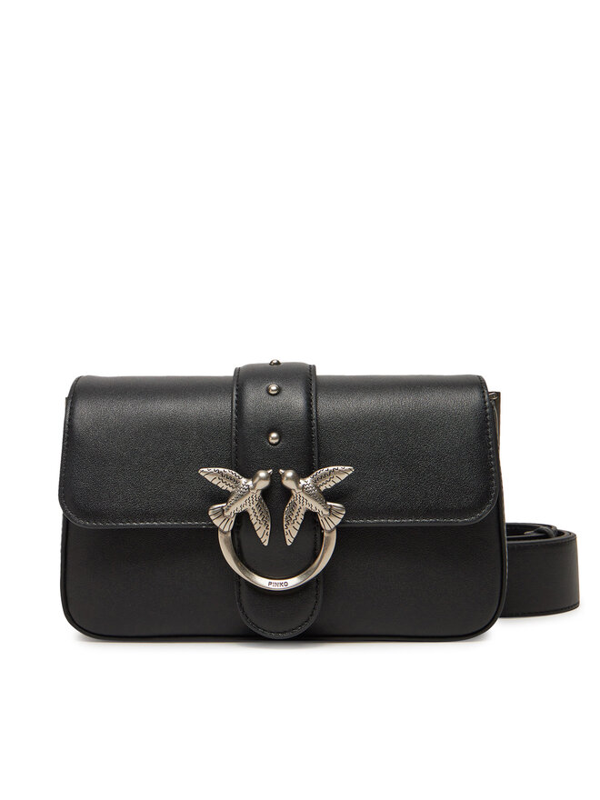 PINKO Kabelka PINKO Love One Mini Slouchy Fl PE 25 PLTT 104340 A0QO Černá