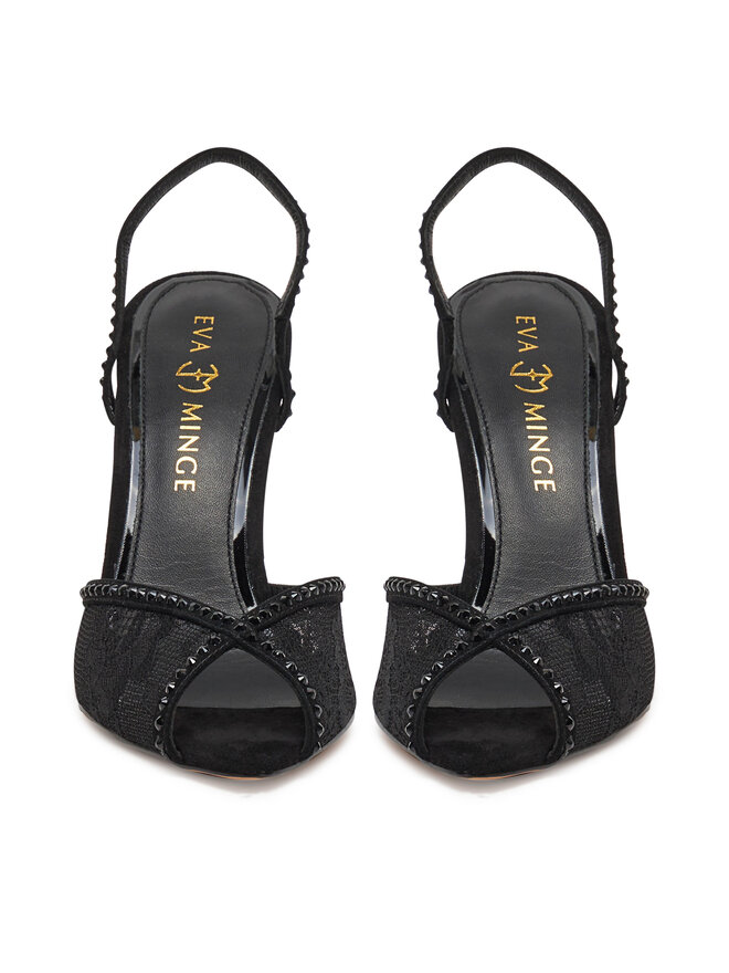 Eva Minge Sandale Eva Minge ROSE-SLT85016-208 Negru