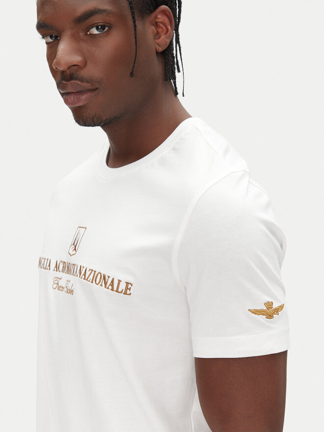 Aeronautica Militare Aeronautica Militare Camiseta 251TS2410J592 Blanco Regular Fit