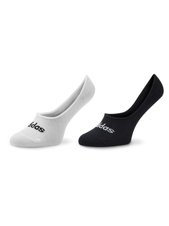 adidas Skarpety stopki unisex adidas Thin Linear Ballerina Socks 2 Pairs HT3448 Biały