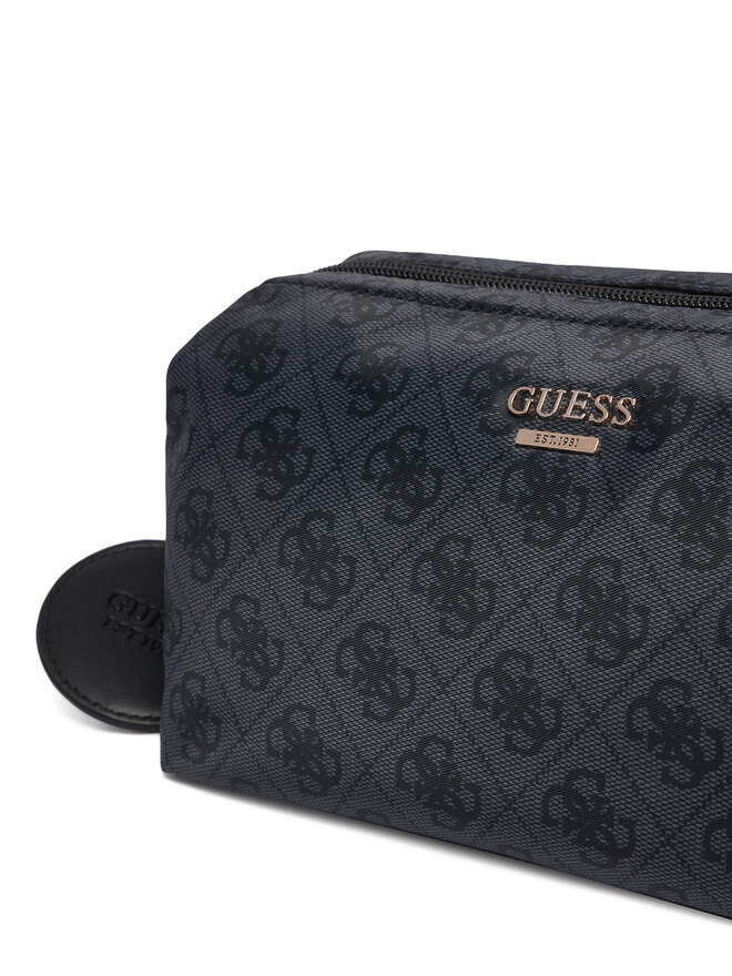 Guess Kosmetiktasche Guess Adrian Logo Travel TWNB21 68851 Dunkelgrau