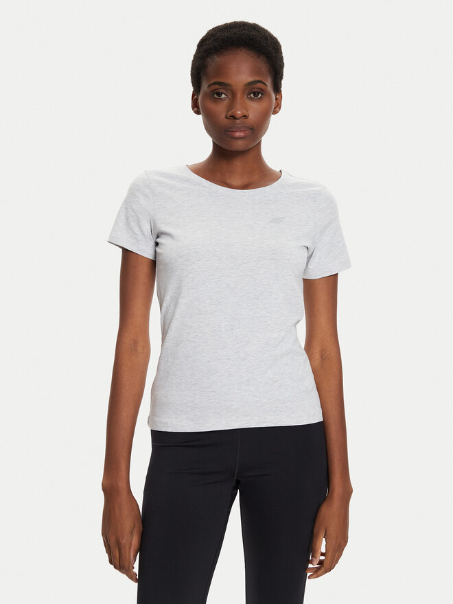 4F 4F Футболка 4FWMM00TTSHF1845 Сірий Slim Fit