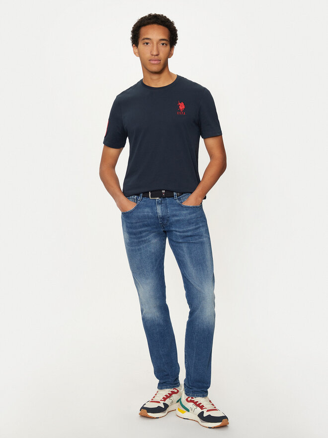 U.S. Polo Assn. U.S. Polo Assn. Póló MUP3311 Sötétkék Slim Fit