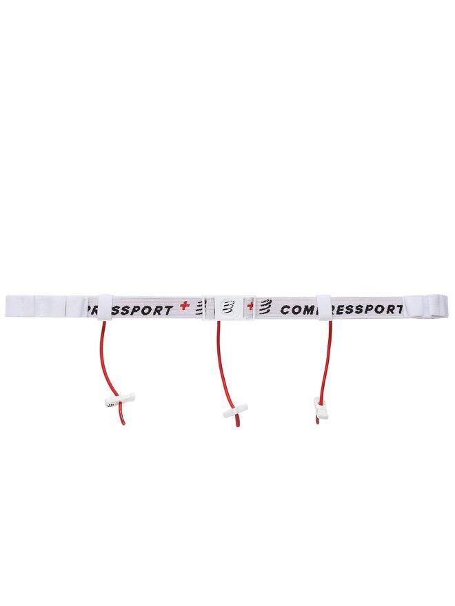 Compressport Futóöv Compressport Race Belt CU00013B Fehér
