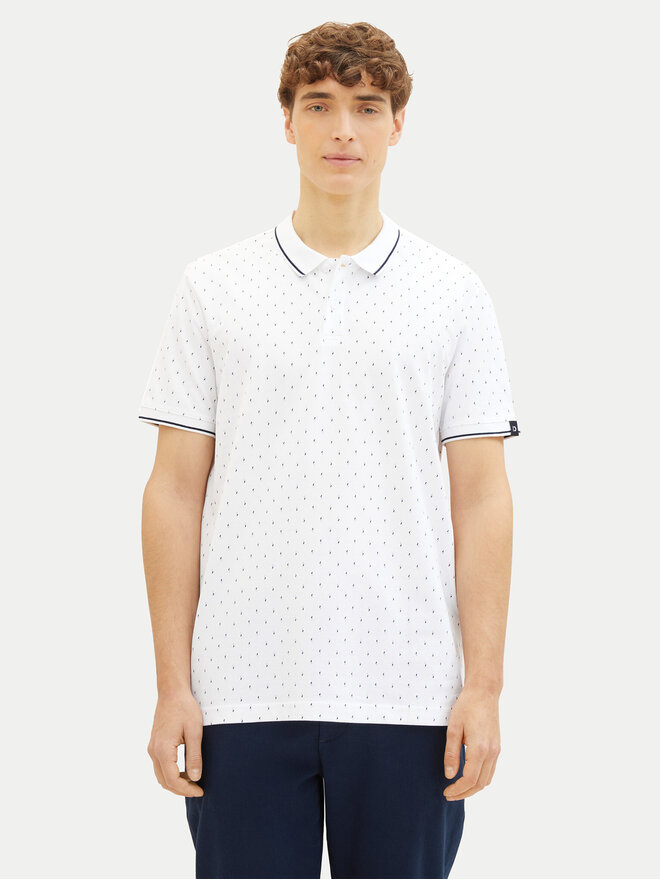 Tom Tailor Denim Tom Tailor Denim Poloshirt 1040465 Weiß Regular Fit