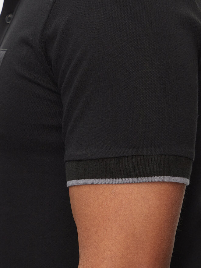 BOSS Boss Poloshirt Passertip 50507699 Schwarz Slim Fit