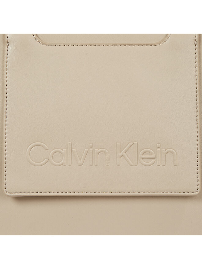 Calvin Klein Handtasche Calvin Klein Ck Set Tote Medium K60K611077 Beige
