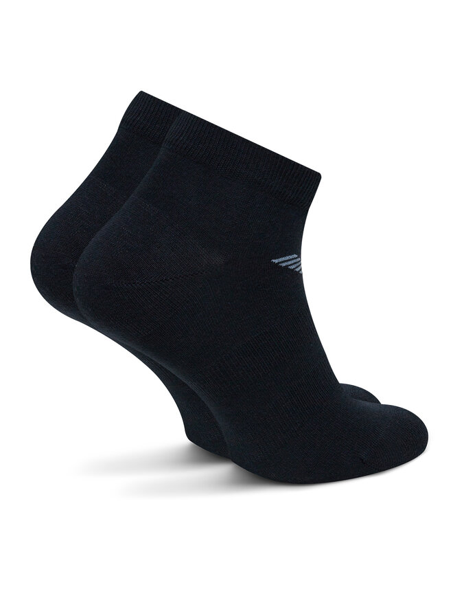 Emporio Armani 3er-Set niedrige Herrensocken Emporio Armani EM000550 AF12271 MB153 Dunkelblau