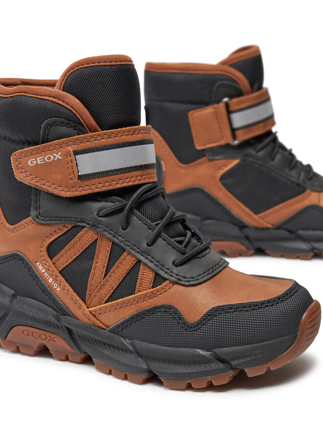 Geox Zimski škornji Geox J Flexyper Plus Boy J36LCD 0MEFU CR69B M Rjava