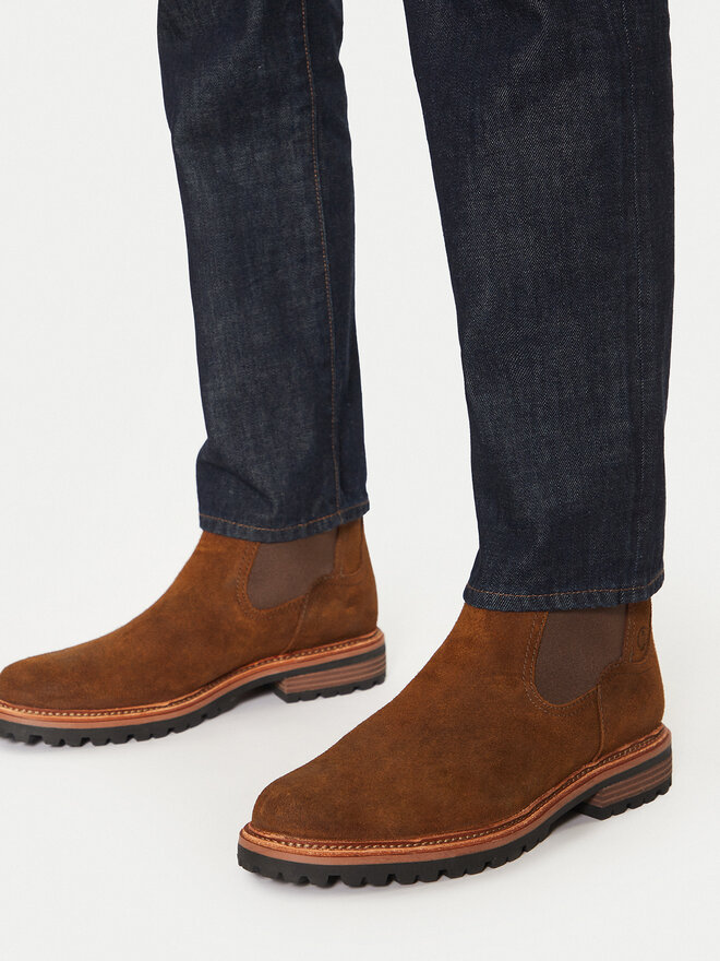 Clarks Μποτάκια με λάστιχο Clarks Clarkridge Top 26179723 Καφέ