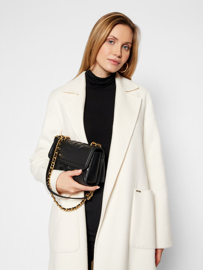 Tory Burch Torebka Tory Burch Flaming Small Convertible Shoulder Bag 75576 Czarny