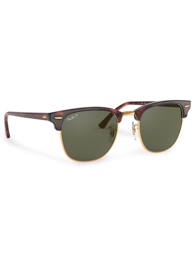 Ray-Ban Сонцезахисні окуляри Ray-Ban Clubmaster 0RB3016 990/58 Коричневий