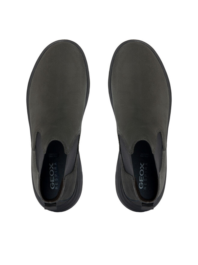 Geox Kotníková obuv s elastickým prvkem Geox U Portello U36E1A 022EK C6372 Hnědá