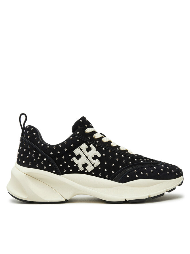 Tory Burch Sneakersy Tory Burch Good Luck Studded Trainer 161961 Czarny