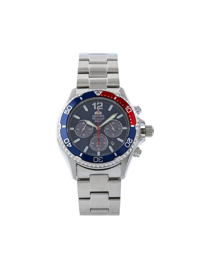 Orient Ročna ura Orient Mako Solar RA-TX0201L10B Srebrna