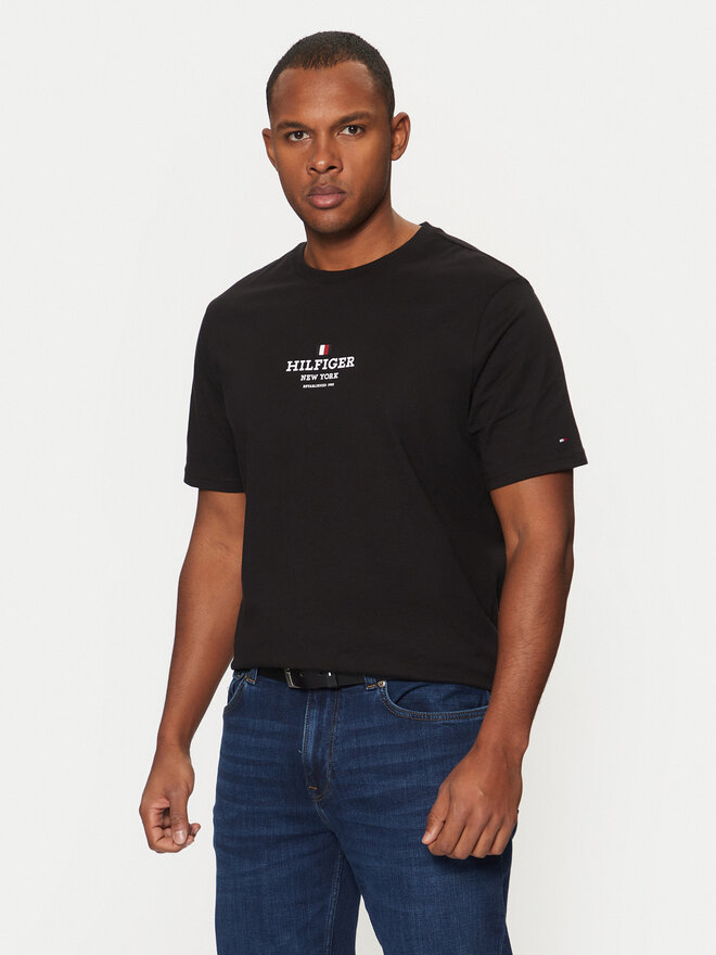 Tommy Hilfiger Tommy Hilfiger T-Shirt MW0MW38980 Μαύρο Regular Fit