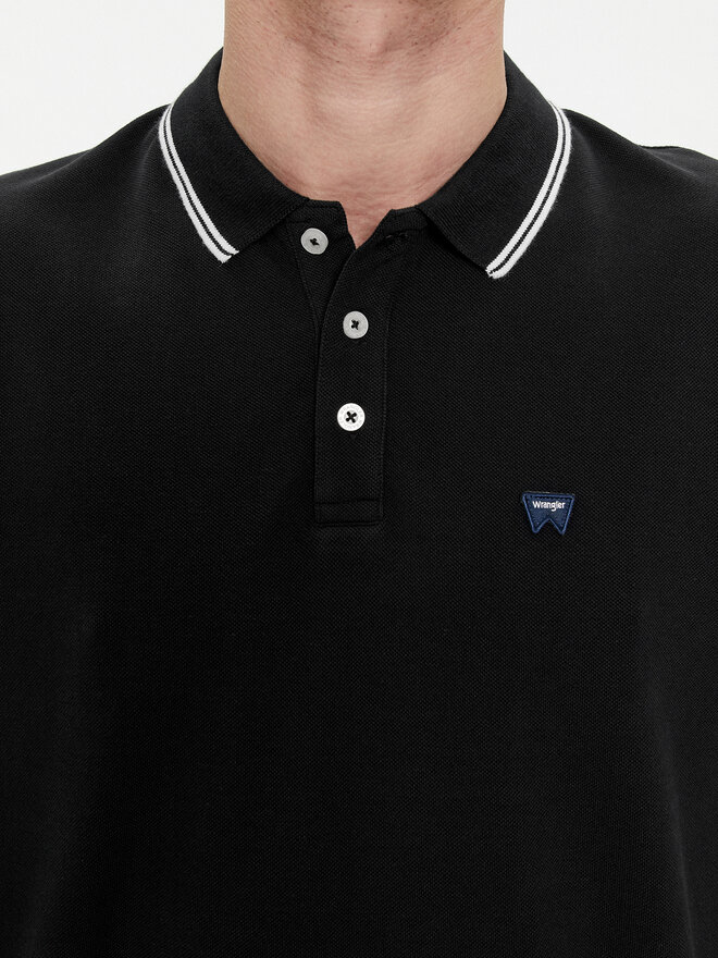 Wrangler Wrangler Polo 112350404 Μαύρο Regular Fit