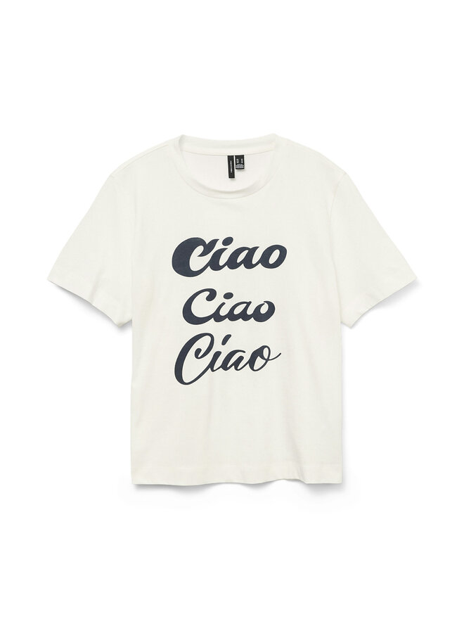 Vero Moda Vero Moda Футболка Sonna 10327143 Білий Regular Fit