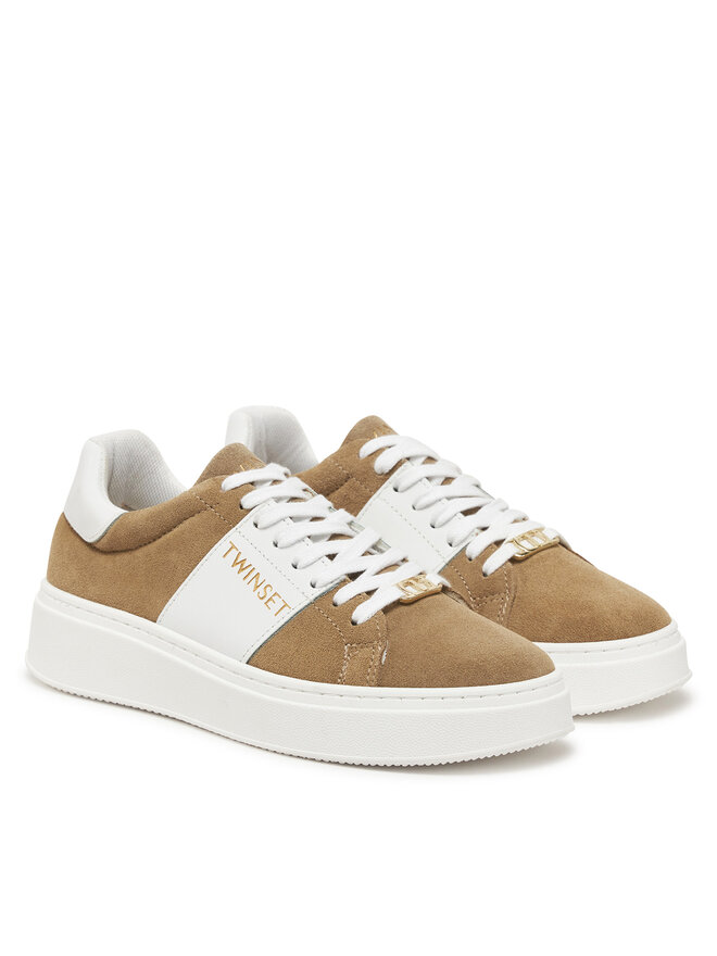 TWINSET Sneakersy TWINSET 251GCJ01C Brązowy