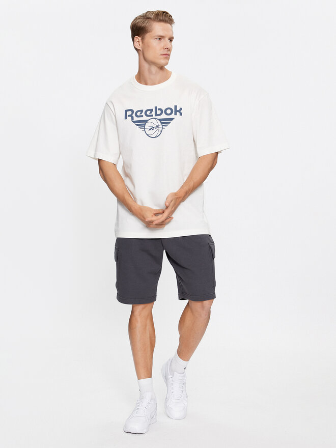 Reebok Reebok Marškinėliai Basketball IL4435 Balta Regular Fit