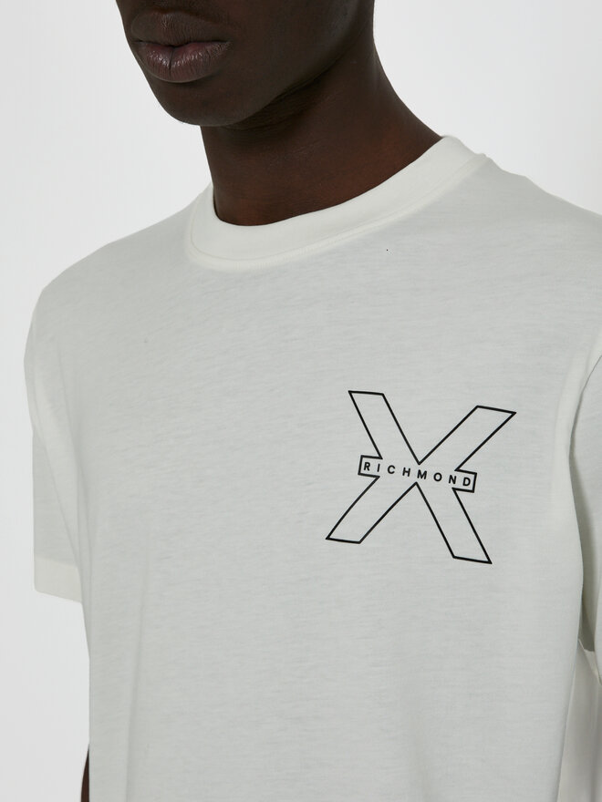 Richmond X Richmond X Camiseta Rached UMP24031TS Blanco Regular Fit