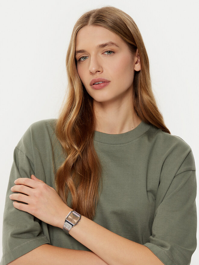 Casio Zegarek Casio Vintage AQ-230A-4AMQYES Srebrny