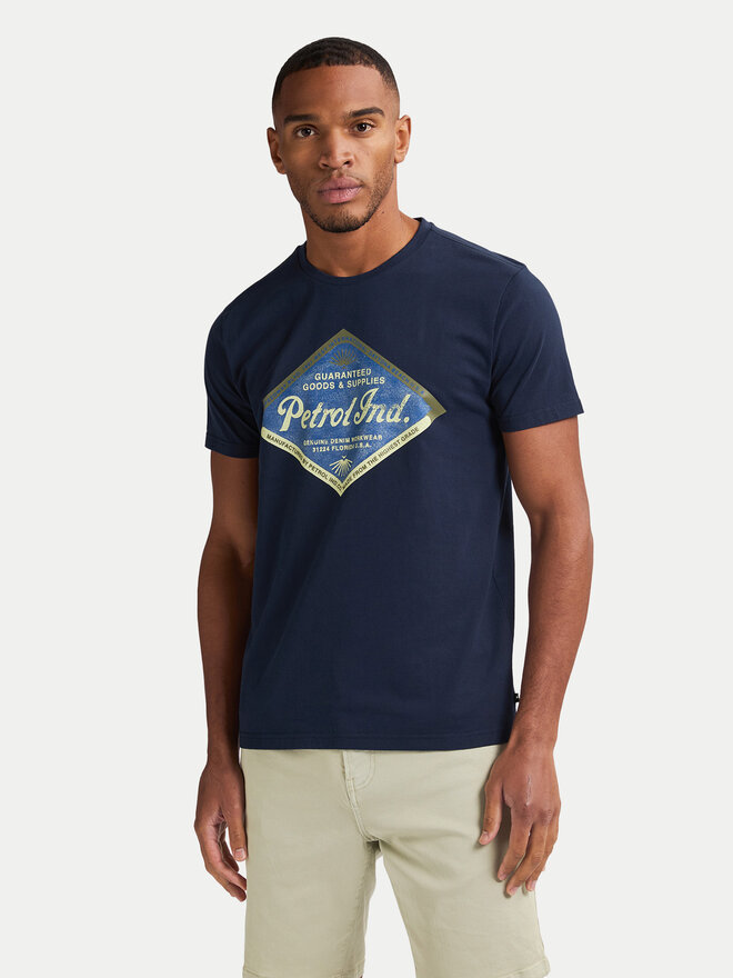 Petrol Industries Petrol Industries Camiseta M-1050-TSR634 Azul marino Regular Fit