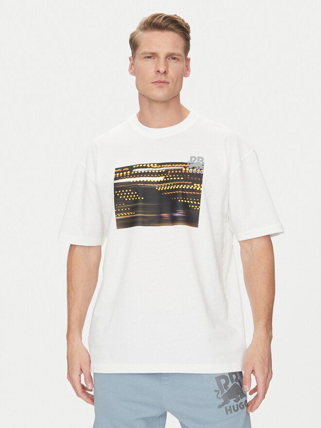 HUGO HUGO Camiseta Daveley_RB 50545125 Blanco Regular Fit