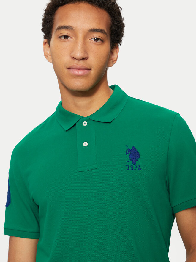 U.S. Polo Assn. U.S. Polo Assn. Polo marškinėliai MUP3313 Žalia Regular Fit