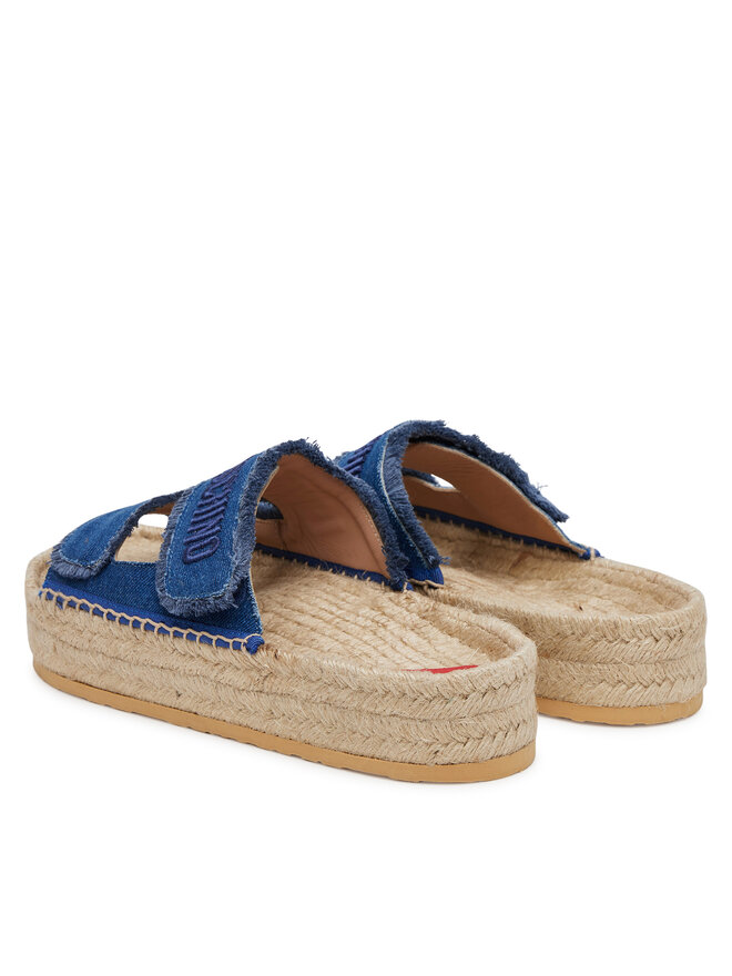 LOVE MOSCHINO Espadrilky LOVE MOSCHINO JA28383G0MJO5700 Modrá