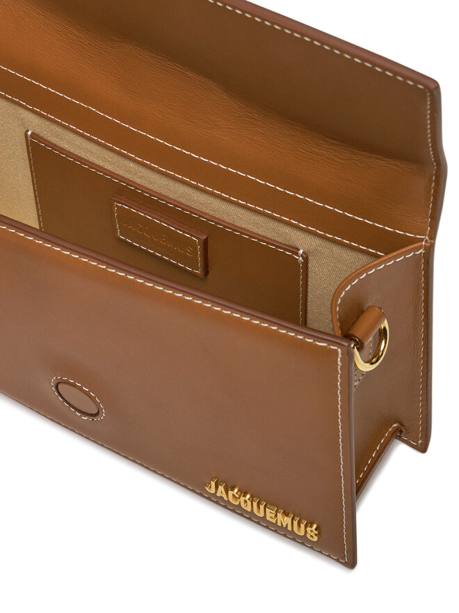JACQUEMUS Geantă JACQUEMUS Le Grand Bambino 213BA007-3072 Maro