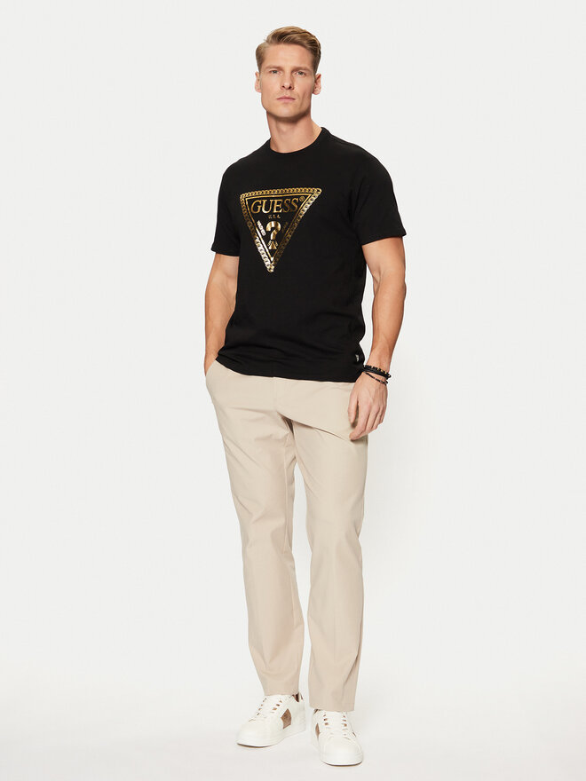 Guess Guess Camiseta M5RI49 K9RM1 Negro Regular Fit