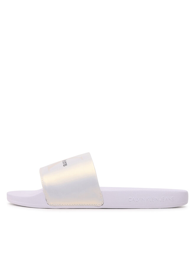 Calvin Klein Jeans Chanclas Calvin Klein Jeans Slide Ny Pearl YW0YW01243 Écru