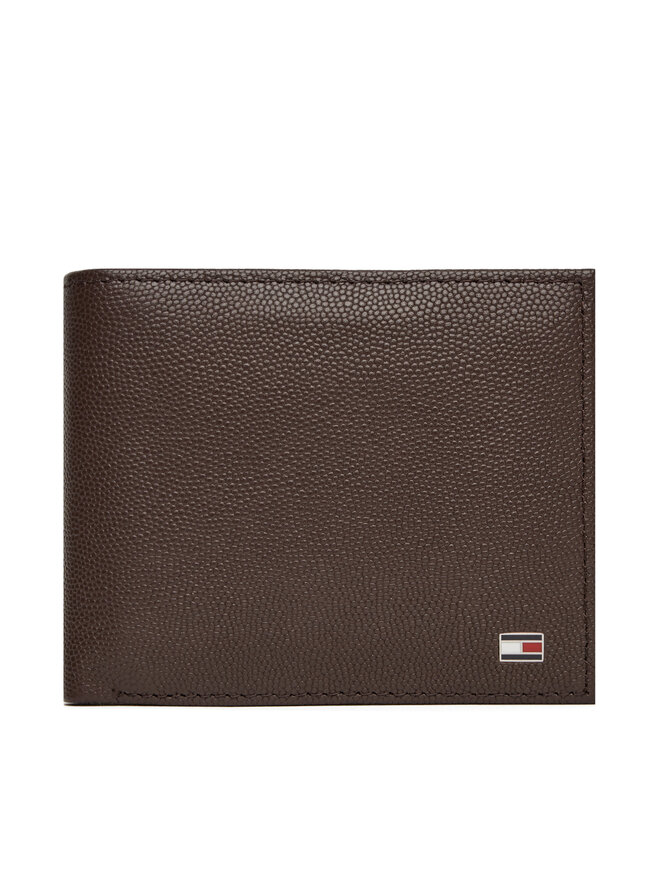 Tommy Hilfiger Veľká pánska peňaženka Tommy Hilfiger Th Flag Cc And Coin AM0AM13519 Hnedá