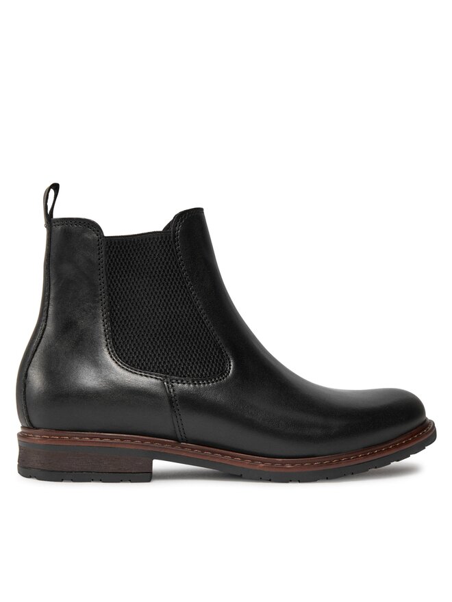 Tamaris Členková obuv s elastickým prvkom Tamaris 1-25056-41 Čierna