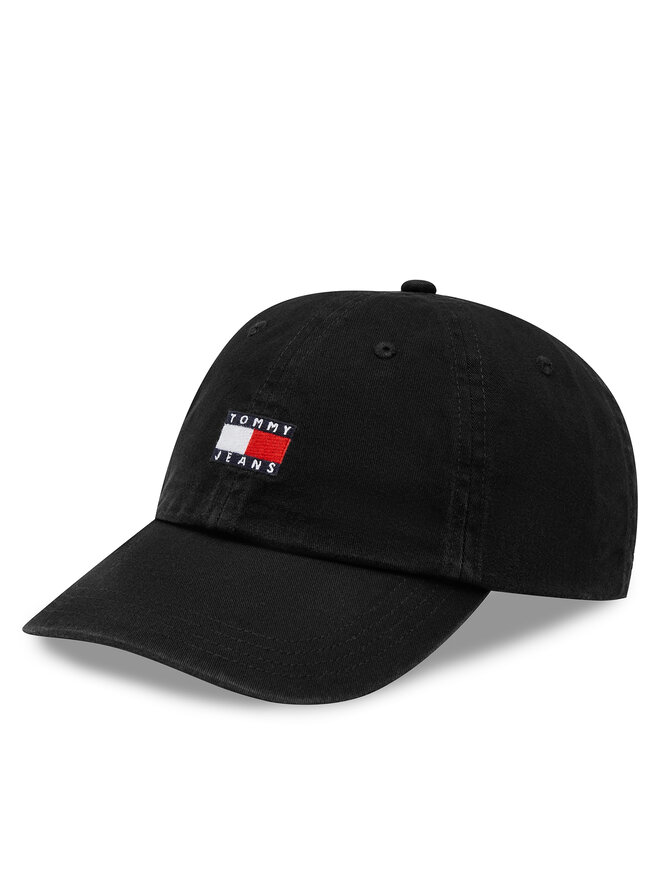 Tommy Jeans Шапка с козирка Tommy Jeans Heritage AM0AM12020 Черен