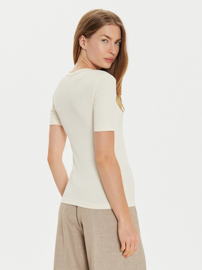 Tommy Hilfiger Tommy Hilfiger Marškinėliai WW0WW43918 Smėlio Slim Fit