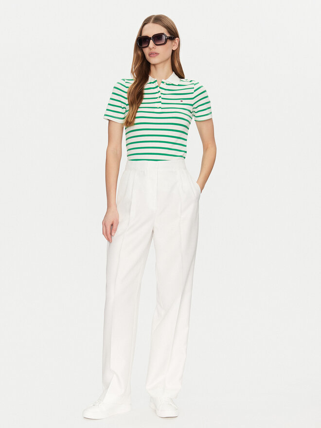 Tommy Hilfiger Tommy Hilfiger Поло 1985 WW0WW43225 Зелений Slim Fit