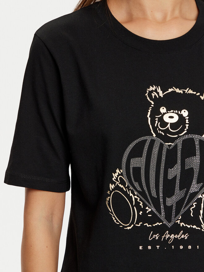 Guess Guess T-Shirt V5RI09 I3Z14 Μαύρο Relaxed Fit