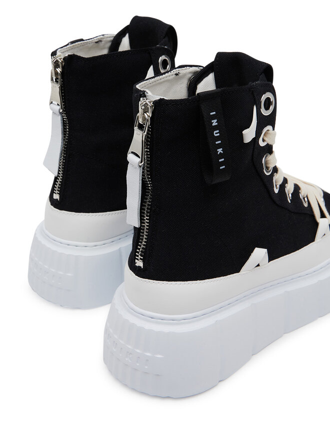 Inuikii Tornacipő Inuikii Matilda Canvas High 30103-025 Fekete