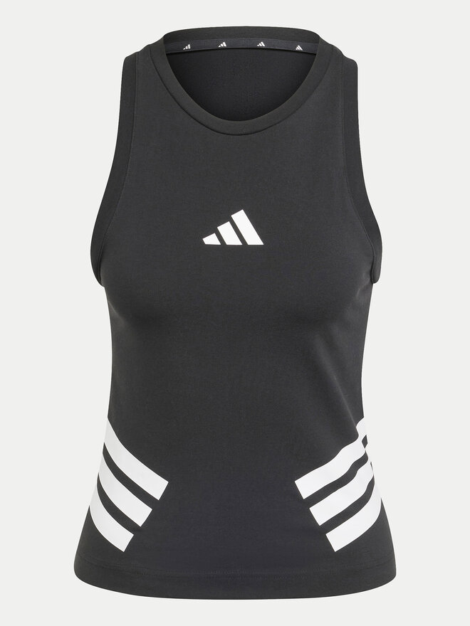 adidas adidas Felső Future Icons 3-Stripes JC5418 Fekete Slim Fit