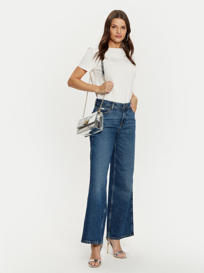 Guess Guess Marškinėliai V3BI11 J1314 Écru Regular Fit