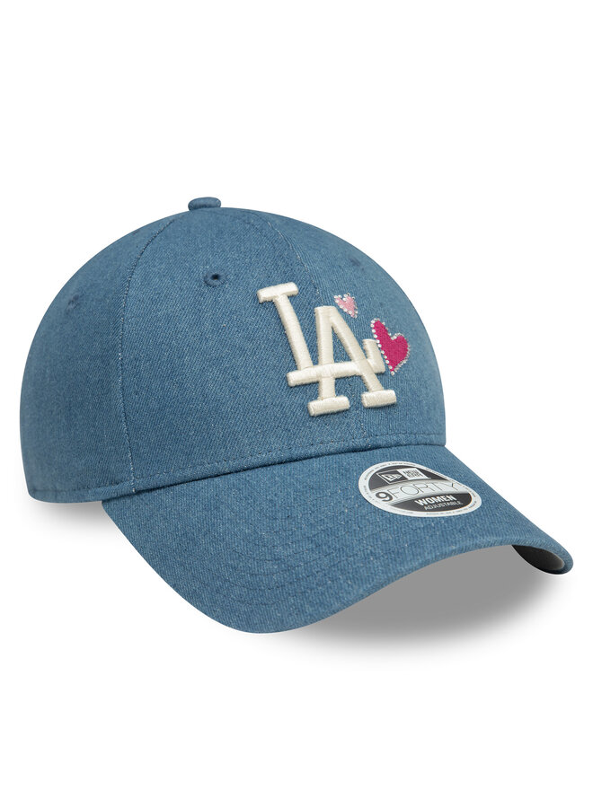 New Era Czapka z daszkiem New Era Los Angeles Dodgers Denim Icon 9Forty 60595350 Niebieski