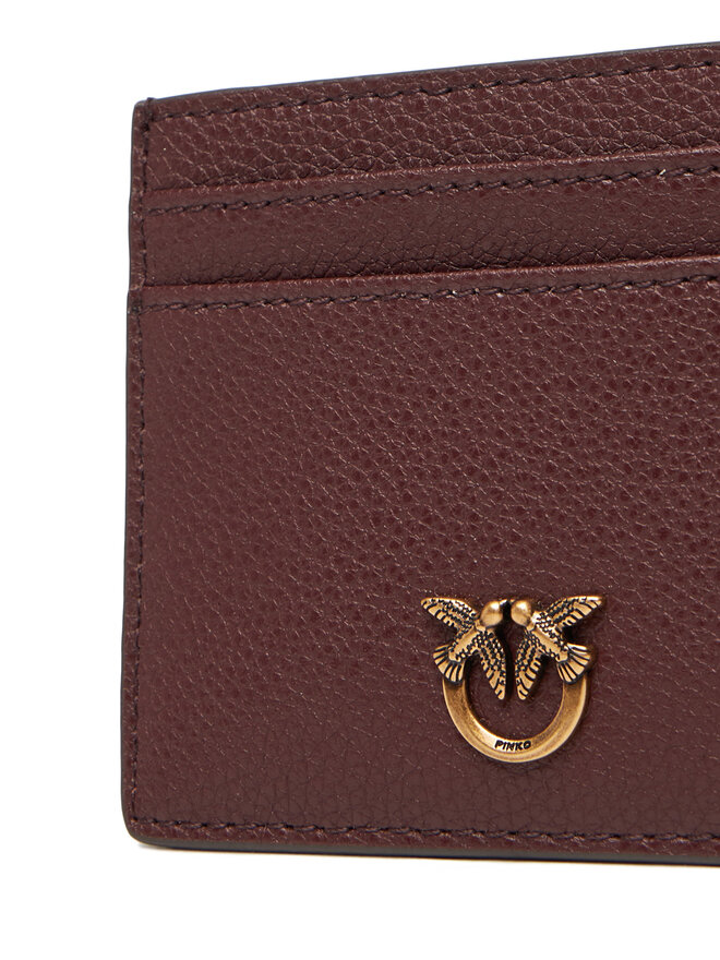PINKO Θήκη πιστωτικών καρτών PINKO Card Holder Simply AI 25-26 PCPL 103762 A29Q Καφέ