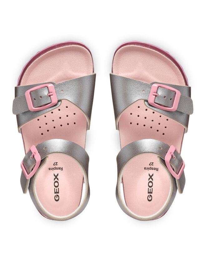 Geox Sandale Geox J Adriel J558MI 000NF C0566 D Argintiu