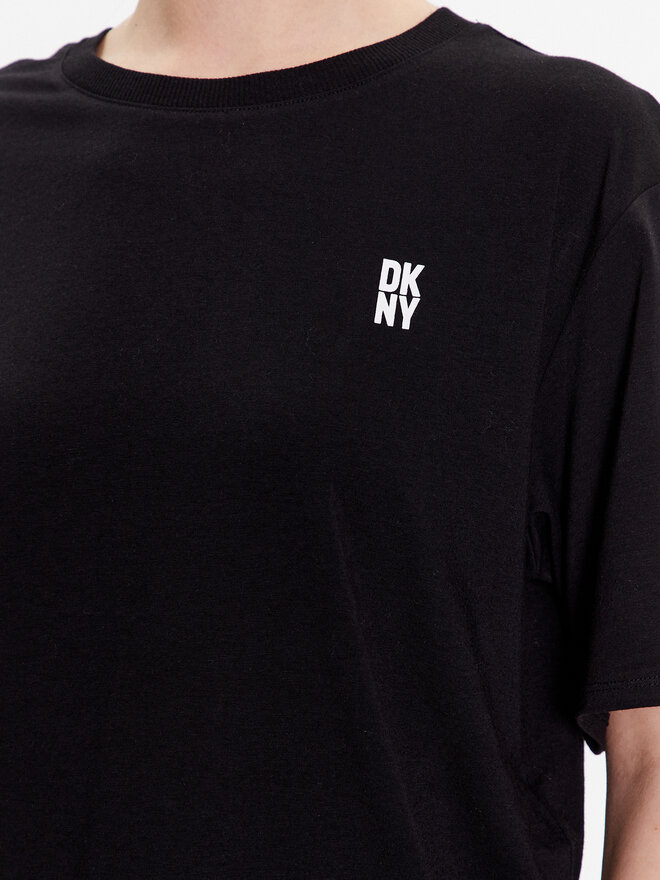 DKNY DKNY Camiseta de pijama YI2422635 Negro Loose Fit