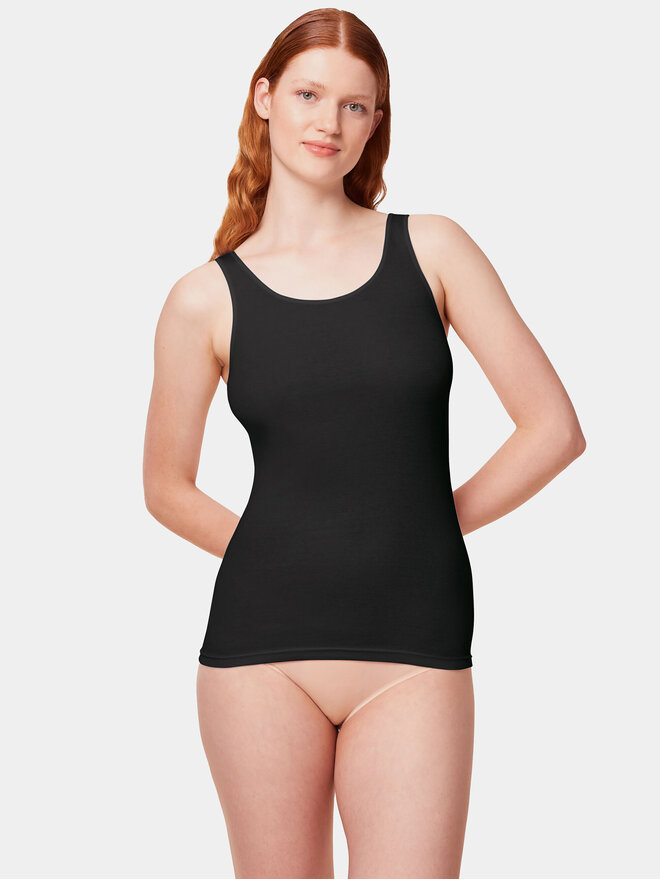 Triumph Triumph Marškinėliai Katia Basics_01 Shirt 02 X 10217969 Juoda Slim Fit
